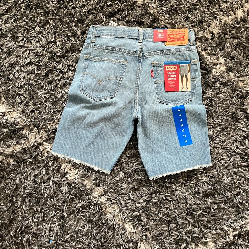 Levi's Youth Light Blue Denim Shorts